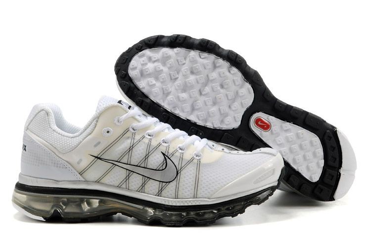 Mens Nike Air Max 2009 Grey White - Click Image to Close